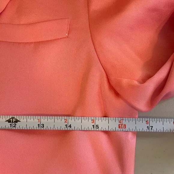 Scotch and Soda Light Pink Single Breasted Women's Blazer size 12/152 Barbiecore - Picture 8 of 13